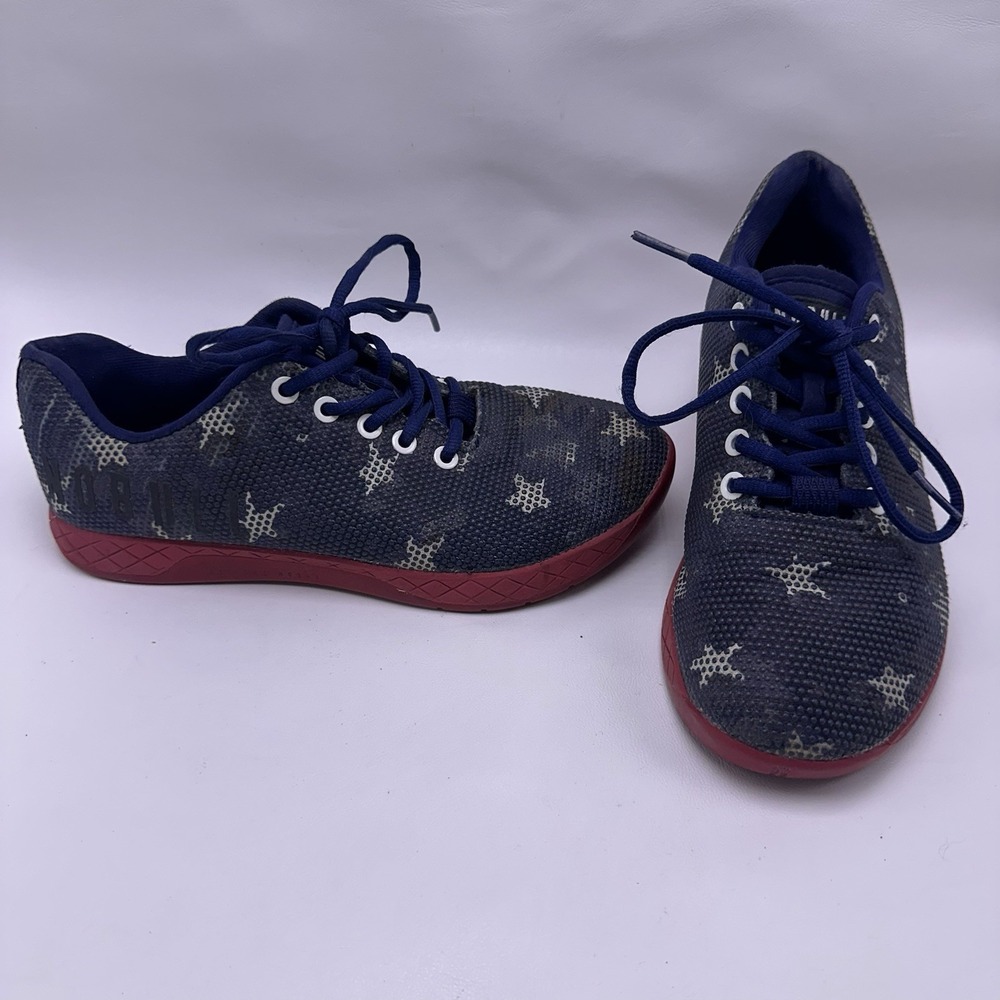 NOBULL American Flag CrossFit Training Shoes Womens 8 Mens 6.5 Red Sole Sneaker